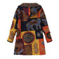 🍂Autumn Hot Sale 59% OFF🔥Women's Vintage Leaf Print Hooded Coat
