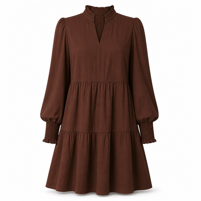 💖Black Friday Mega Deal – 50% off!💖✨Women's V-Neck Tiered Ruffle Mini Dress – Flirty, Flattering, Effortless Summer Style
