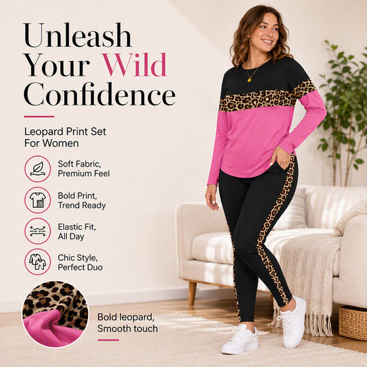 🐆Time-Limited Special 70% Off⏰Women's Casual Leopard Print 2-Piece Set