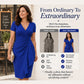 🏆Flash Sale⚡50K+ SOLD! Almost Gone💥Women's Elegant V-Neck Ruffle Wrap Dress