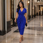 🏆Flash Sale⚡50K+ SOLD! Almost Gone💥Women's Elegant V-Neck Ruffle Wrap Dress