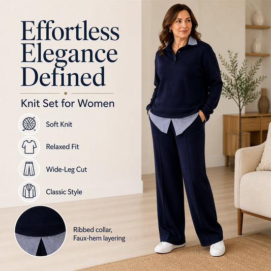 🍂Autumn Hot Sale 60% OFF🔥Women's Fake Two Piece Sweatshirt & Pants Set